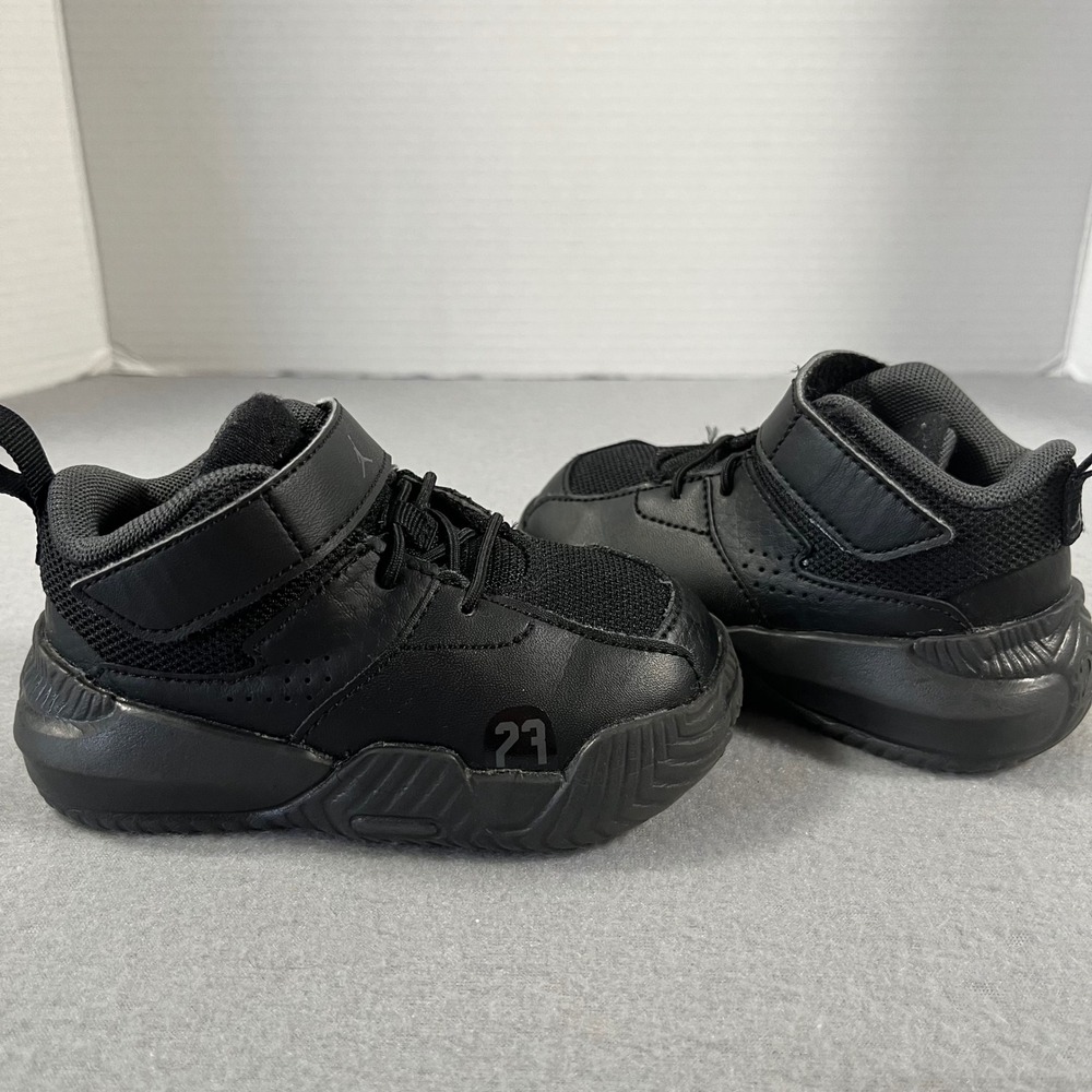 Kids Jordan 23 stay loyal 2 Black Leather Basketball Sneakers Size 6C‎ toddler